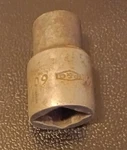 Vintage P&c 1/2 Drive 12pt Socket, Model 6014, Size 7/16in., Usa. Fixed Price $6.00.