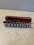 Mac & Snap On 10pc 1/4 Drive 6 Pt Shallow Sae Socket Set 3/16 To 9/16. Fixed Price $95.00.