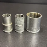 Mustang (new Britain) Mt1216 1/2 Mt1218 9/16 Mt1232 1" Socket 12 Pt. 1/2" Dr.. Fixed Price $6.99.