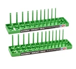 Hansen Global 1/4" Drive Socket Tray Holder Set Metric & Sae Standard Deep Green. Fixed Price $23.99.