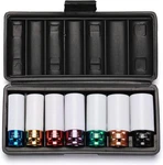 Ementol 7pcs 1/2" Drive Thin Wall Deep Wheel Protector Impact Socket Set, Cr-mo,. Fixed Price $39.96.