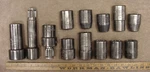 13 Pc Vntg Chicago Spline Dr. Impact Group Incl 11 Sockets,3/4"-1-1/4" & 2 Bonus. Fixed Price $114.99.