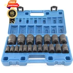 Macwork 19 Piece 1/2-inch Drive Standard/shallow Impact Socket Set, One Size. Fixed Price $107.98.