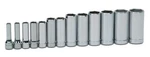 13pc 1/4 - 1", 3/8" Drive, 6 Point Chrome Deep Socket Set Clip Rail Williams Usa. Fixed Price $82.63.