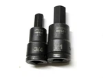Pair Of Armstrong 3/4" And 1" Hex Type Impact Sockets 3/4 Drive Made In Usa. Fixed Price $82.24.