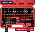 Mayouko 3/8" Drive Impact Socket Set, 50-piece Standard Sae(5/16"-3/4") And Metr. Fixed Price $64.95.