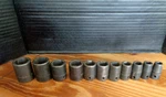 Snap-on Impact Socket Set 1/2 Drive Sae 3/8-1" Im Series 11 Sockets. Fixed Price $132.50.