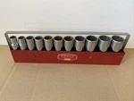 Vintage Proto 1/2 Drive Deep Socket Set 11 Pieces Sae With Tray 5393 Usa. Fixed Price $119.99.