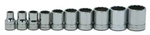 10pc 5/16-7/8" 3/8"drive 12point Shallow Chrome Socket Cliprail Set Williams Usa. Fixed Price $61.43.