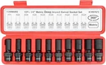 Tommars 3/8" Drive Universal Swivel Impact Socket Set Deep, 6 Point Wobble. Fixed Price $61.74.