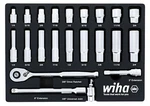 Wiha 33796 22 Piece 3/8? Drive Professional Standard And Deep Socket Tray Set. Fixed Price $100.66.