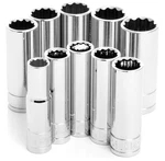 Performance Tool W38700 10 Piece 3/8 Inch Drive 12pt Met Skt Set. Fixed Price $37.13.