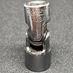 Snap-on Tools Size 3/8 Flex Socket 1/4 Drive 12 Point Sae Usa Tmu121. Fixed Price $24.99.