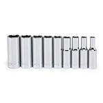 Crescent 9 Piece 3/8" Drive 6 Point Deep Sae Socket Set - Csas6n. Fixed Price $41.81.