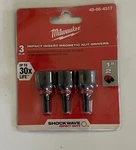Milwaukee 49-66-4517 Impact Insert Magnetic Nut Driver 1/2". Fixed Price $4.99.