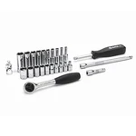 Sata 25-piece 1/4-inch Drive 6-point Standard And Deep Socket Set With 60 Too.... Fixed Price $90.48.