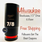 Milwaukee Tool 49-66-6228 7/8" Shockwave Impact Duty 1/2" Socket Drive Deep Well. Fixed Price $14.47.