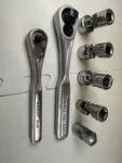 Vintage Craftsman Usa Ratchets & Wobble Sockets Lot Vg V Series Matco. Fixed Price $50.00.
