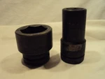 Nos 1" Drive Heavy Duty Wright 6 Pt. Socket Set 8862 1 15/16", 8940 1/4". Fixed Price $42.99.