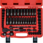 3/8 In. 50 Piece Milwaukee 6 Point Impact Socket Ratchet Drive And Metric Set. Fixed Price $57.99.