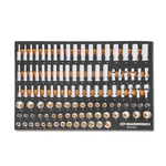 Gearwrench 104 Piece 3/8 Drive Master Metric Socket Set In One Size, Orange. Fixed Price $380.30.