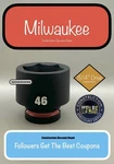 Milwaukee 49-66-6384 46mm Shockwave Impact Duty 3/4" Drive Shallow Socket 46 Mm. Fixed Price $30.07.