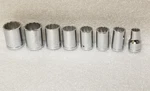 Armstrong 8-pc Fractional Socket Set 1/2" Dr. 12-pt 7/16" To 1" Made In Usa. Fixed Price $323.18.