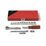 Wright Tool 221 1/4 Drive 17 Piece 6 Point Standard Metric Socket Set. Fixed Price $218.14.