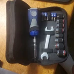 Kobalt Sae Socket & Bit Set W/ Bag Case, Screwdriver, Sockets, Bits, Wrench. Fixed Price $43.00.