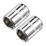 Uxcell 2 Pcs 1/4-inch Drive 13mm 6-point Shallow Socket Metric Cr-v. Fixed Price $12.85.