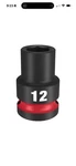 Milwaukee 49-66-6244 Shockwave Impact Duty 1/2 Drive 12mm Standard 6 Point Socke. Fixed Price $8.99.