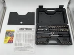 Vintage Sears Craftsman 1/4 3/8 Drive Metric/sae Socket Set, 58 Piece 33558 Usa. Fixed Price $149.00.