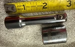 15 Mm, Stanley 86-310 3/8'' Dr 6 Pt Socket 15mm ,unmarked 3 Extension Lot Vtg. Fixed Price $3.79.