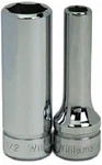 3/8" Drive Deep Sockets, 6 Point, Sae, High-polished Chrome Finish, Williams. Fixed Price $22.33.