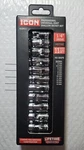 Icon 1/4" Dr Metric 11 Pc Universal Joint Shallow Socket Set S1um11 New In Box. Fixed Price $39.99.