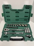 Sata 23-piece 1/2-inch Drive 6 Point Metric Socket Set With 60 Tooth Ratchet New. Fixed Price $59.99.