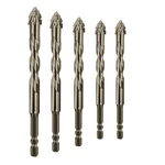 Honkdtyun 5 Count Four Edged Serrated Eccentric Drill Bit Set,new Pieces. Fixed Price $14.76.