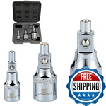 Conquer No-drop Magnetic Socket Extension Bars Cr-v Steel 1/4 3/8 1/2 Drive Set. Fixed Price $36.53.