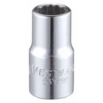 Westward 1/4 In Drive, 1/4" Triple Square Sae, Socket, 12 Points, Steel,. Fixed Price $10.95.