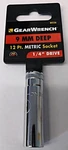 Gearwrench 80236 1/4" Drive 12 Point Deep Metric Socket 9mm. Fixed Price $3.00.