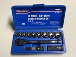 Westward 4pl88 3/8" Drive Socket Wrench Set Sae 12 Pieces 3/8 In To 7/8. Fixed Price $29.99.
