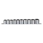 Westward 53pn66 1/2" Drive Socket Set Metric 10 Pieces 22 Mm To 32 , Chrome,. Fixed Price $36.49.